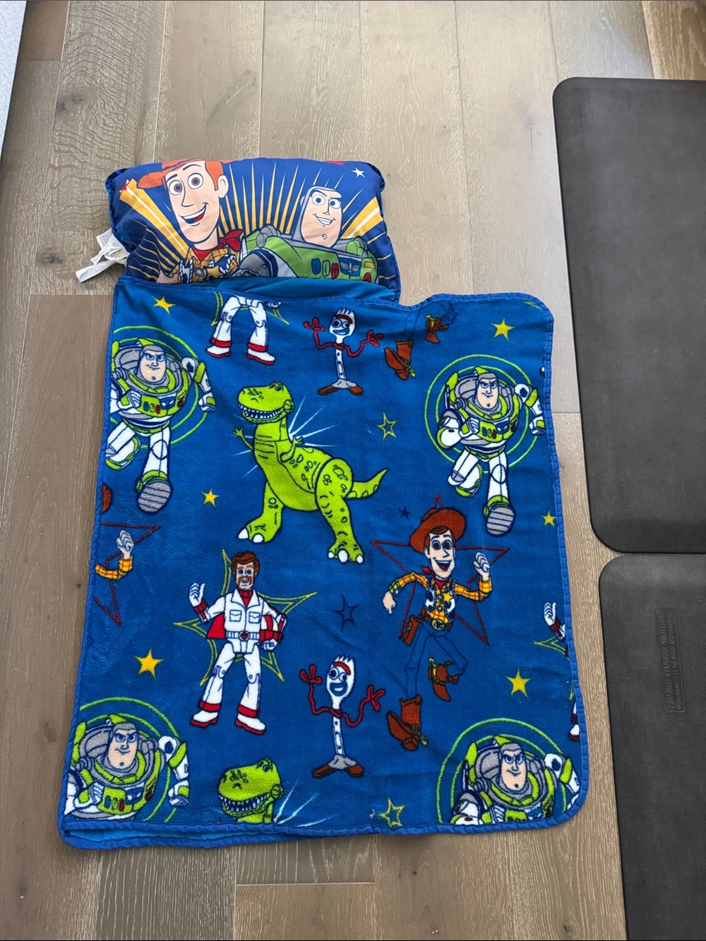 Toy Story Kids Nap Set Rollup + Buzz Lightyear Backpack